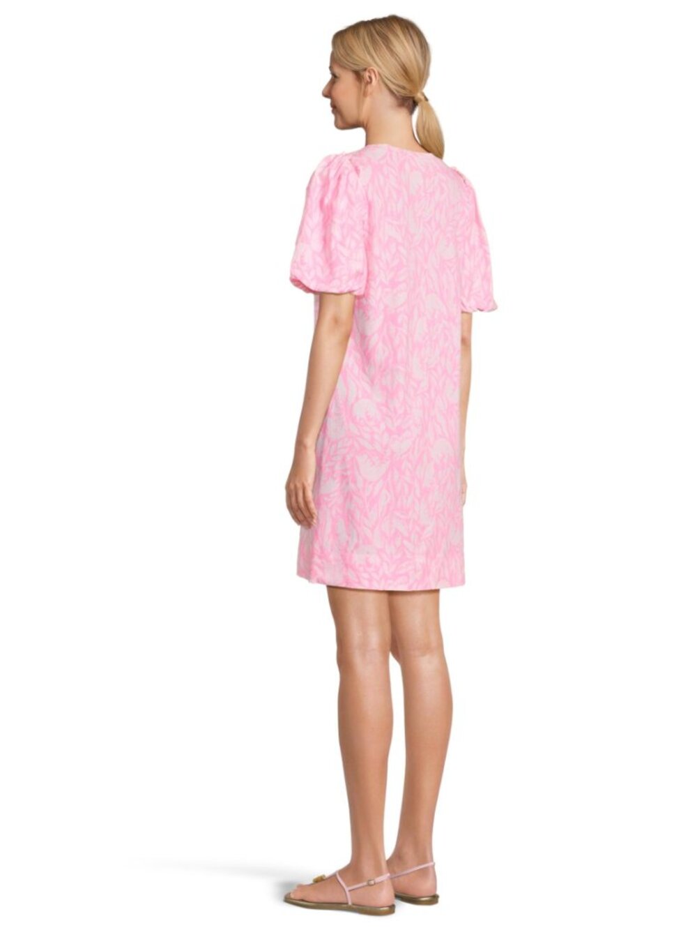 Lilly Pulitzer Women's, Mercer Dress, Rousseau Pink Tulip to Tango - Picture 3 of 4